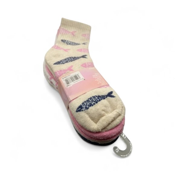 NEW Moon Cake - Women's Sardines Cushioned Mid-Crew Socks - 5 Pair, Sizes 4-10 - Picture 2 of 5